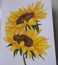 HAND PAINTED ORIGINAL ART WORK OF SUNFLOWERS - Image 1