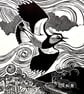 'Wiley Windy Moors' Limited Edition Lino Print - Image 1