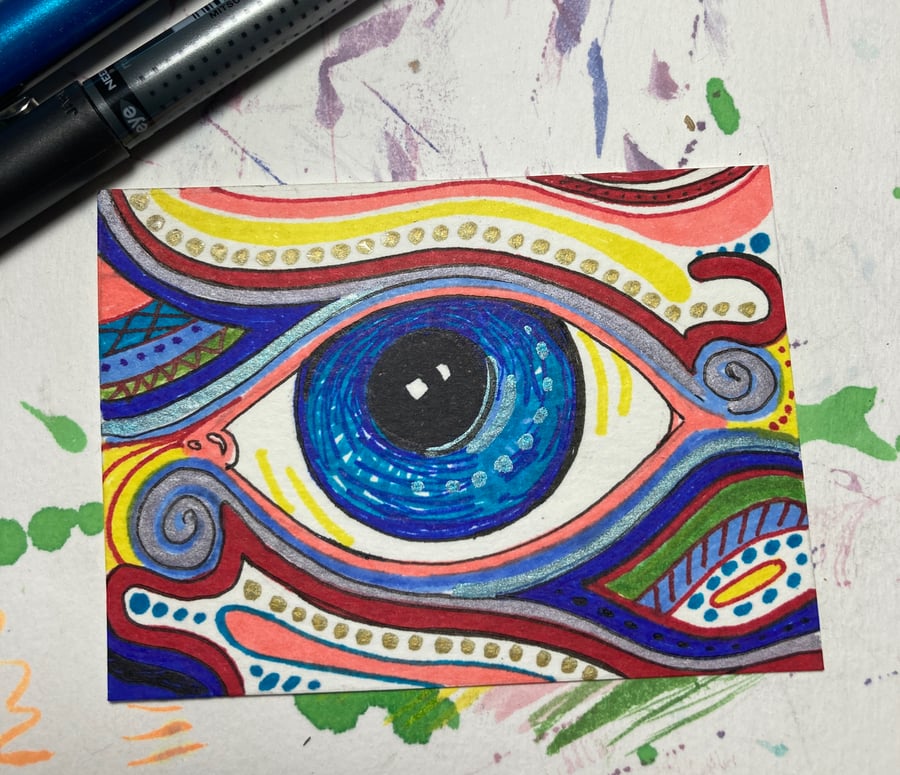 ACEO Abstract Eye 