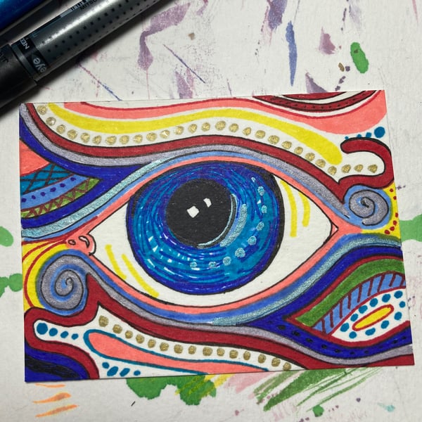 ACEO Abstract Eye 