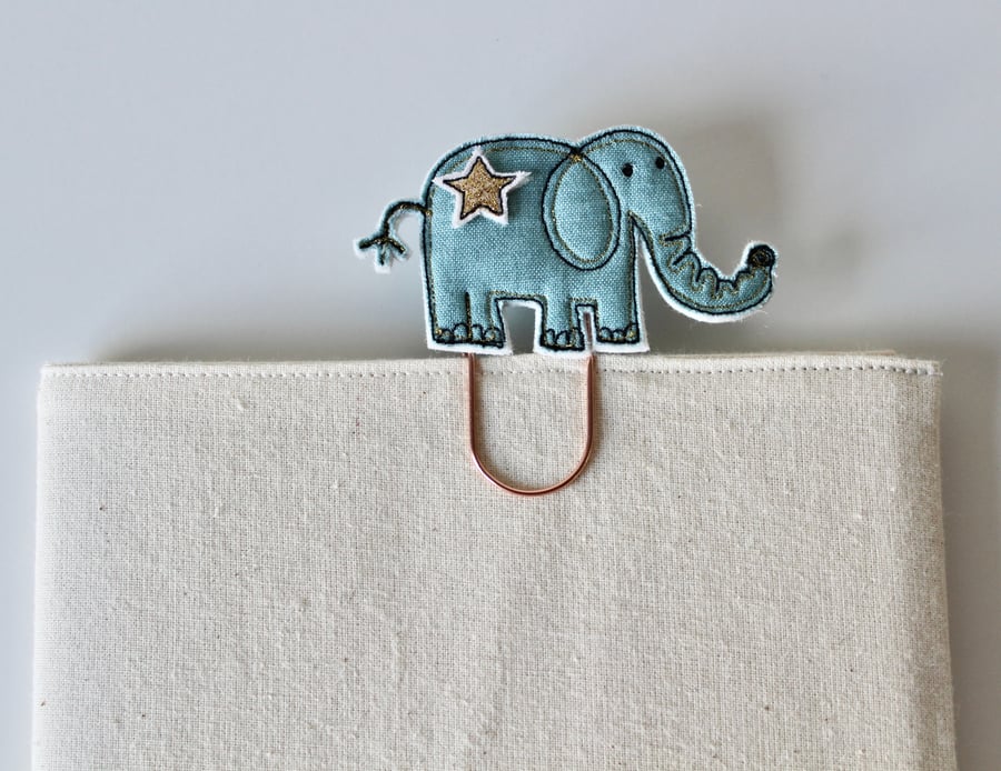Special Order for Mary - 'Mr Elephant' - Handmade Bookmark
