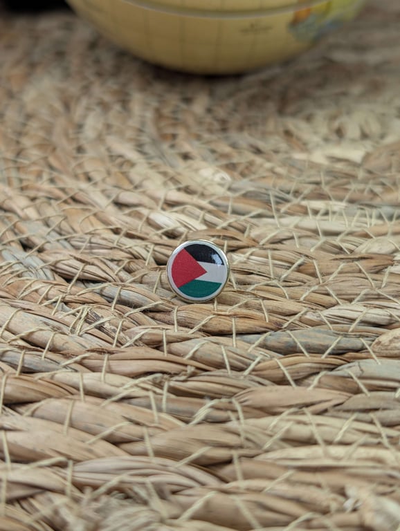 Palestine Flag Map Pin – Middle East Travel Map Push Pin for Wooden Maps