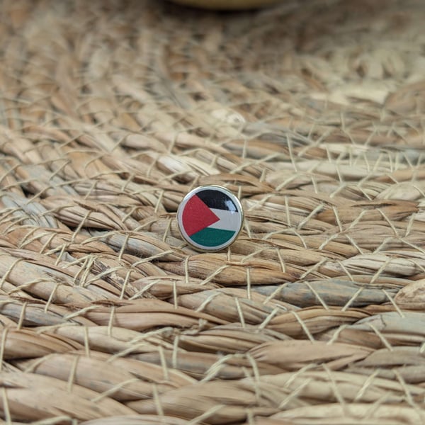 Palestine Flag Map Pin – Middle East Travel Map Push Pin for Wooden Maps