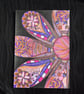Original Unframed Flower Zentangle Pattern Art - Blooming Lush