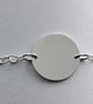 Whale Tail Engraved Sterling Silver Coin Bracelet - Image 8
