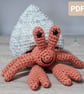 Horace the Hermit Crab Crochet Pattern, Hermit Crab Amigurumi Pattern - Image 1