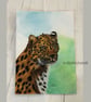 Original Amur Leopard Colour Pencil Drawing – A3 Wildlife Art - Image 7
