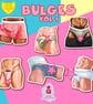 BULGES sticker sheet vol 1, waterproof vinyl gay stickers