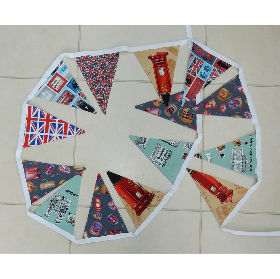 Coronation London themed celebration bunting