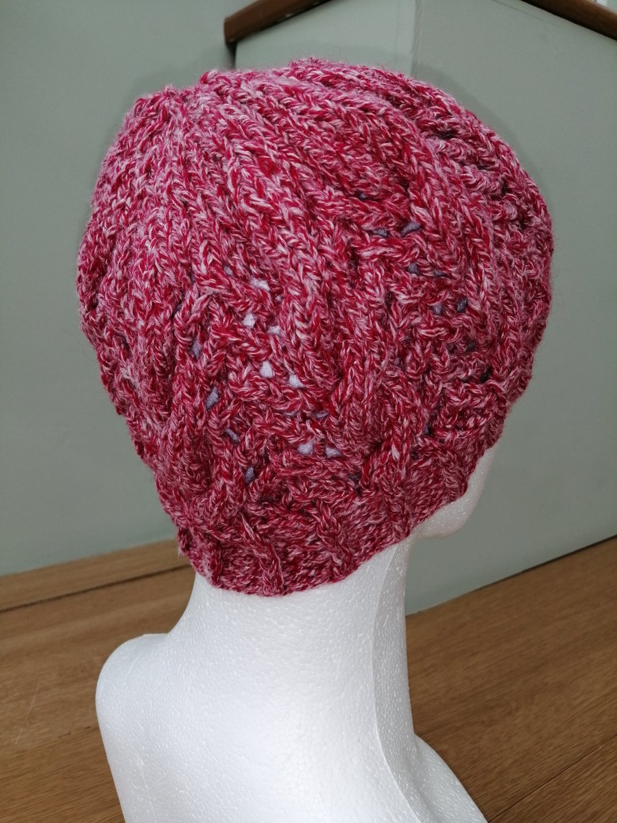 Warm knitted beanie hat