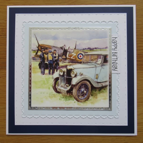 Fighter Plane - Large Birthday Card