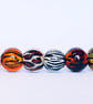 Handmade animal print patterned lamp work glass beads - Image 4