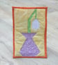 Mug Rug with a Snowdrop in a Vase.  - Image 1