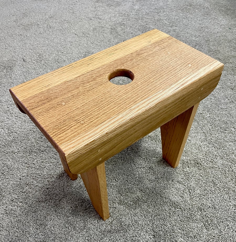 Reclaimed solid Oak cracket - stool - seat CR4