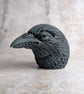 'Ignis', a black porcelain crow idol. - Image 10