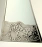 Bathroom mirror.Pewter. Big fish little fish. - Image 1