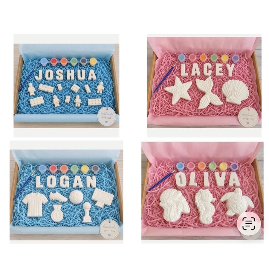 Image of Personalised plaster craft painting kits
