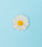 Small daisy, felt brooch. - Image 1