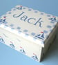 Boats, Small Keepsake Box, Christening Gift