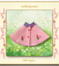 Little Nippers' Embroidered Pink Flowered Cape