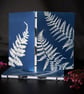 Handmade original cyanotype notebooks size A6 or 4.1x5.8 inches
