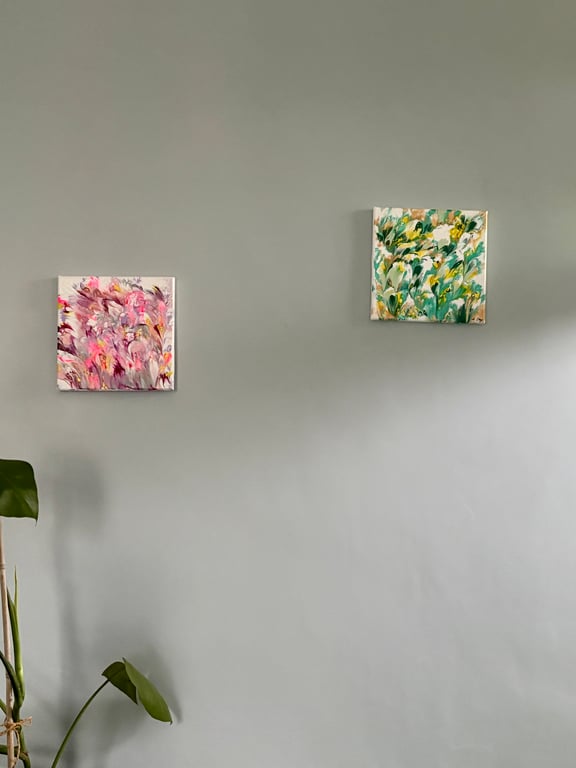 Field of flowers painting