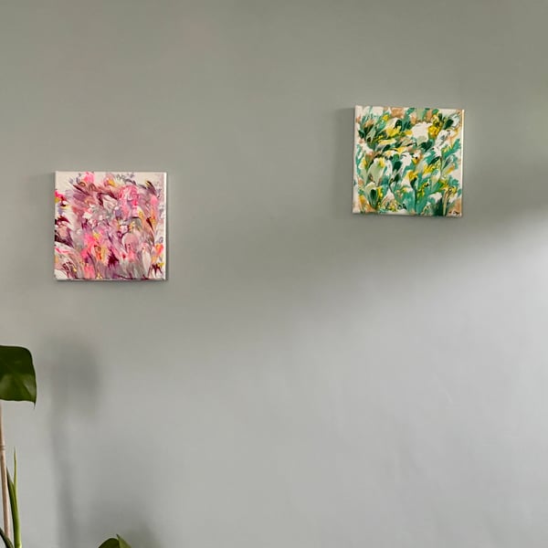 Field of flowers painting