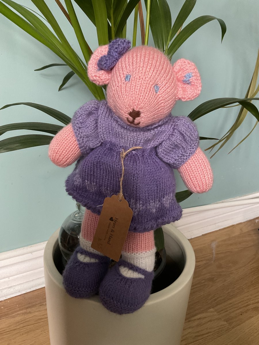 Hand knitted Teddy Bear