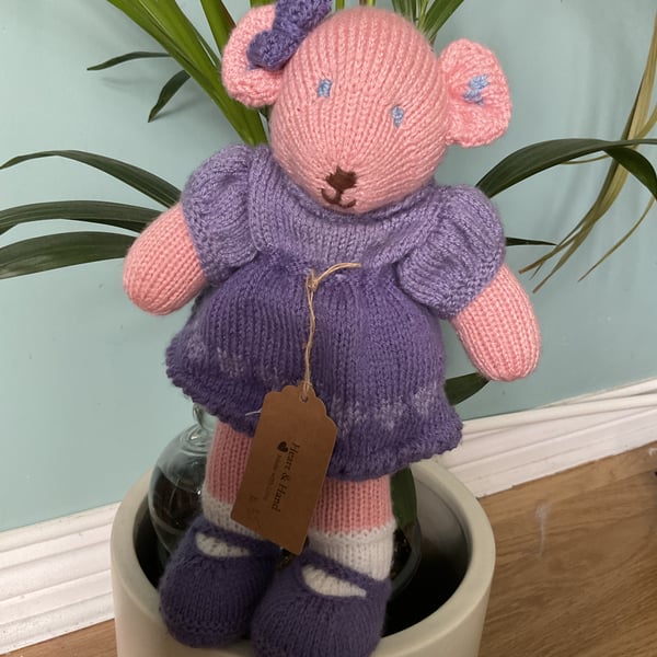 Hand knitted Teddy Bear