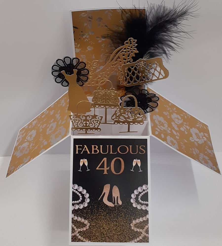 Ladies 40th Birthday Card