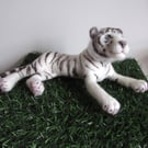 Needle Felted White Tiger