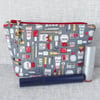 Make up bag, zipped pouch, cosmetic bag. SALE