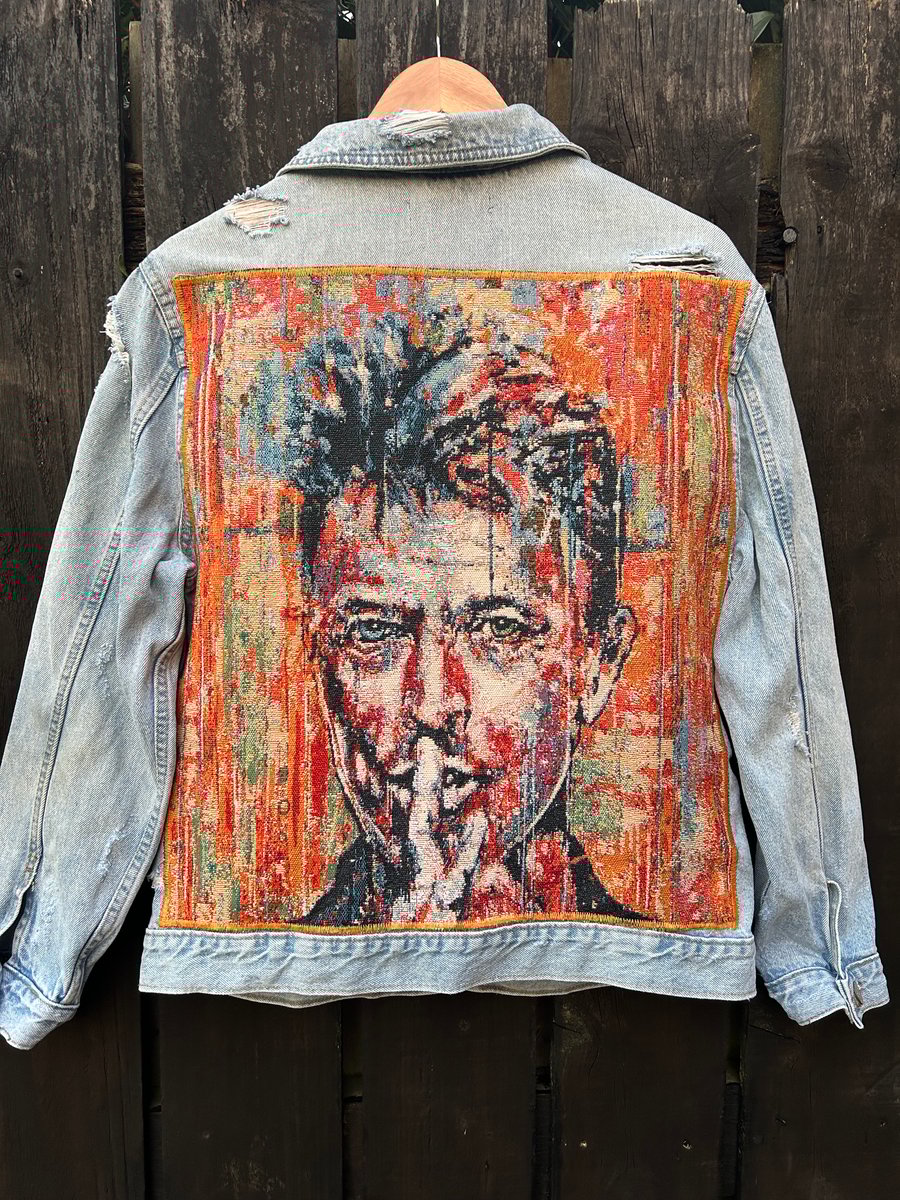 David Bowie Denim jacket - Upcycled  - Size 12