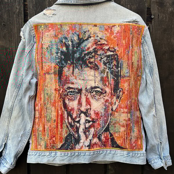 David Bowie Denim jacket - Upcycled  - Size 12