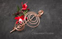 Copper hair slide