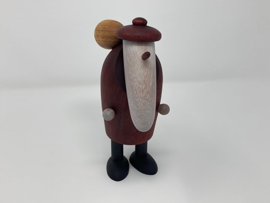 Handmade Wooden Santa