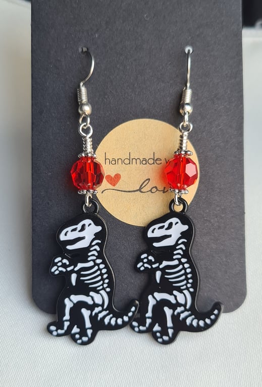 Quirky Dinosaur Earrings  - T Rex (Design 2)