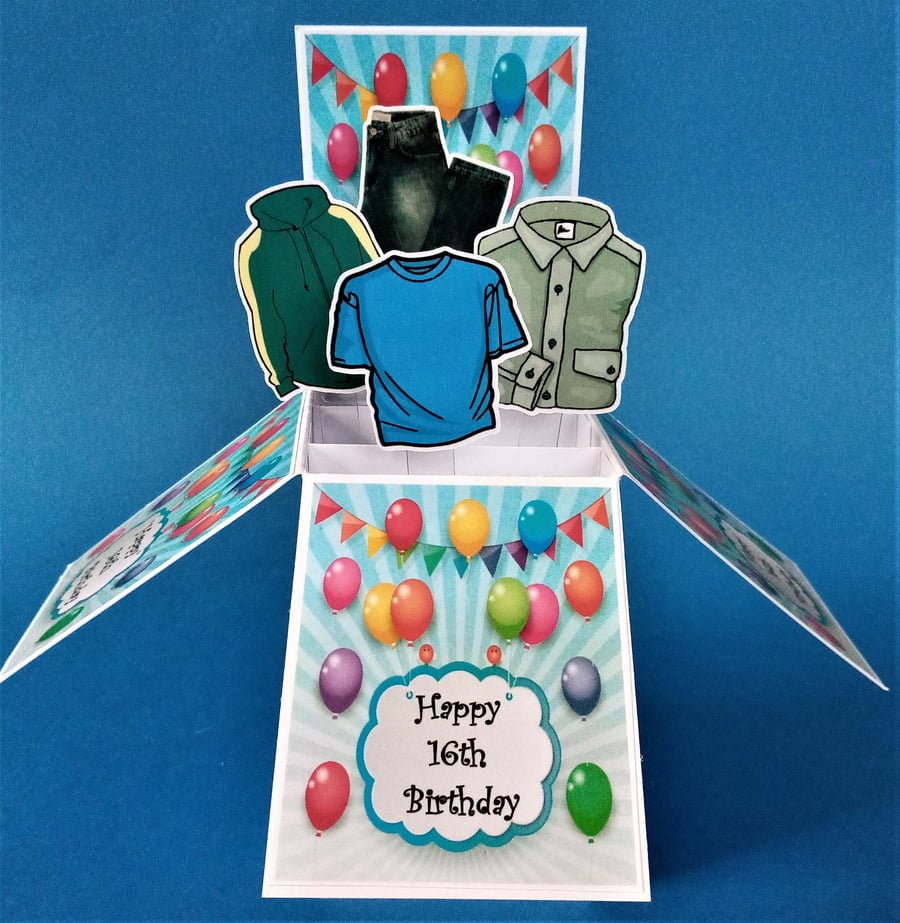 Boy's 16th Birthday Card Folksy
