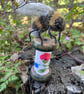 Bobbinbee - Knitted Bee on a vintage wooden bobbin