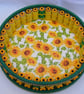 Handmade Sunflower round Tray. - Image 1