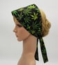 Wide hair scarf for women, nurse hair cover, summer head scarf - Image 1