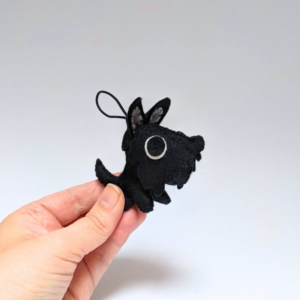Scotty dog hanging decoration