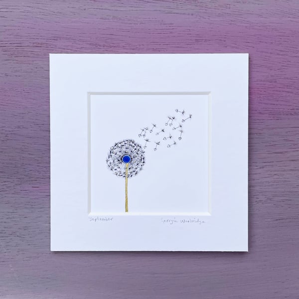 September Birthstone Wish 5" x 5"