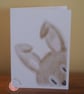 Shy Bunny Blank Card - Image 4