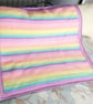 Pastel Rainbow Crochet blanket, babies gift, lap blanket  - Image 1