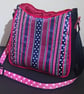Dots and Dashes Navy and Pink Handbag  - Image 4