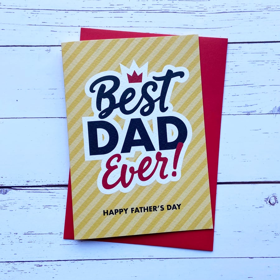 Best Dad Ever Father's Day Card