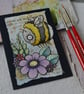 summer bee - original collaged aceo - Image 3