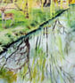 Springtime  River Landscape Original Oil Painting - Image 5
