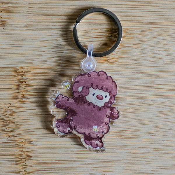 Sass, Bigfoot acrylic keyring 